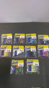 lot 136 image: Set of 12 Kalins Tickle Tail Soft Fishing Lures