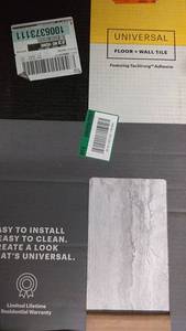 lot 150 image: Lot of 6 Boxes Universal Floor and Wall Tile - 12 x 24 - Bianco Classico