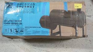 lot 174 image: American Gourmet 430 Offset Smoker by Char-Broil - Unopened