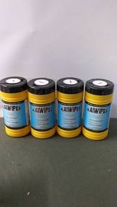 lot 205 image: Set of 4 KaiWipes Disposable Sanitary Wipes Canisters - 120 Wipes Each