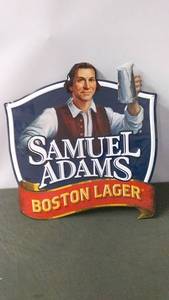 lot 221 image: Vintage Samuel Adams Boston Lager Sign Display