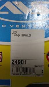 lot 93 image: AVS Bugflector II Stone and Bug Deflector for Jeep Wrangler 07-14
