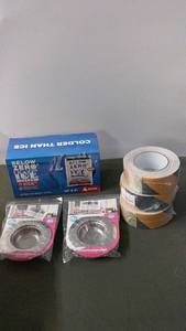 lot 118 image: Set of 2 Sink Strainers and 3 Rolls of Colored Tape with Packing