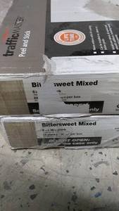 lot 153 image: TrafficMaster Bittersweet Mixed Peel and Stick Plank Flooring - 2 boxes
