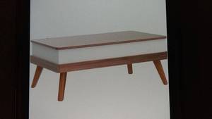 lot 168 image: New Bidiso Walnut Color Coffee Table