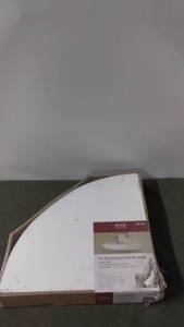 lot 176 image: 12-Inch Decorative Corner Shelf with Mounting Hardware Included
