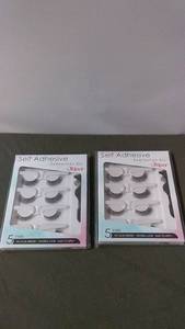 lot 192 image: Set of 2 Self Adhesive Eyelashes Kits - 5 Pairs Each