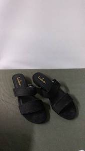 lot 236 image: Black Strappy Slide Sandals by Lulus, Size 8