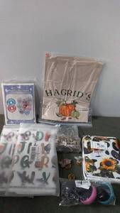 lot 127 image: Lot of Household Items including Rubber Gloves, Serving Platters, and More