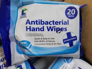 Box of Antibacterial Hand Wipes...