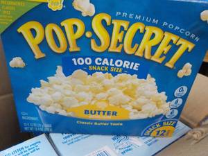 4 boxes 12 bags each Pop-Secret But...