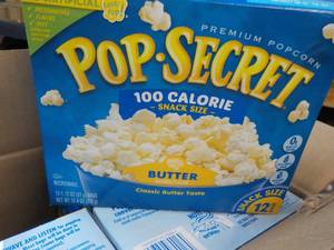 4 boxes 12 bags each Pop-Secret But...
