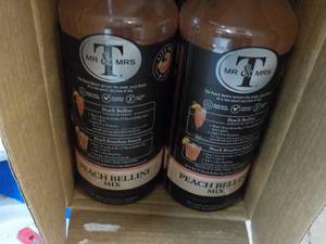 6 ct 1 liter Bottles Mr. and Mrs. T...
