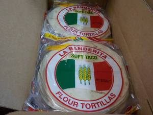 Case of La Banderite Soft Taco Flou...