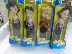 4 ct Sassy  Posable Dolls...