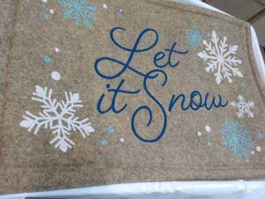 Let it Snow Floor Mat 2 ft x 3 ft -...