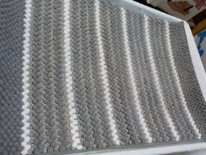 2 ft x 3 ft Grey Comfort Bath Rug...
