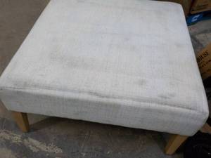 Square Ottoman - new but needs clea...