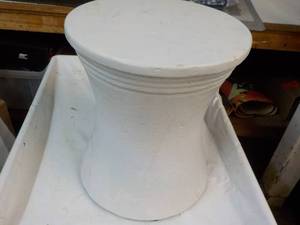 Threshold White Faux Stone Pation A...