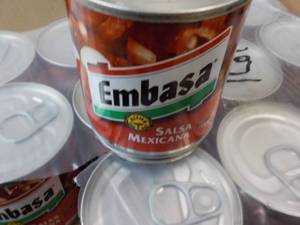 12 ct 7 oz cans Embasa Salsa Mexica...