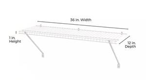 3 Everbilt Fixed Mount Shelf Kits - 36in