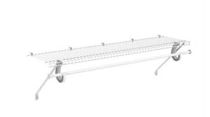 2 Everbilt Fixed Mount Wire Shelf Kits with Closet Rod
