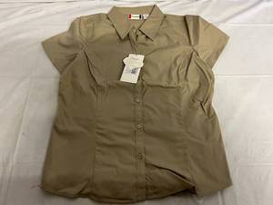 8 Tan Short Sleeve Work Shirts