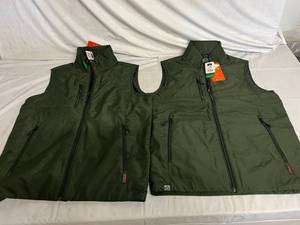 2 Green Storm Creek Shell Vests - Small