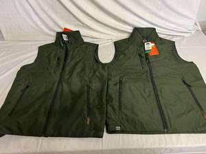 2 Green Storm Creek Shell Vests - Small