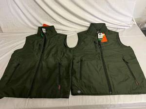 2 Green Storm Creek Shell Vests - Small