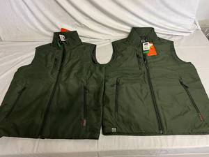 2 Green Storm Creek Shell Vests - Small