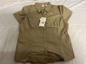 8 Tan Short Sleeve Work Shirts