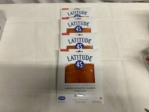 D. 4x 4oz 45 Latitude 45 Smoked Atlantic Salmon Slice & Ready to Eat