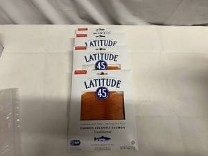 D. 4x 4oz 45 Latitude 45 Smoked Atlantic Salmon Slice & Ready to Eat