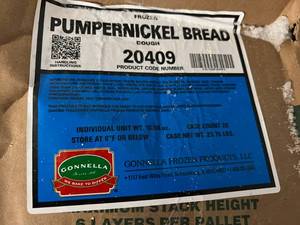 L. 20x Pumpernick Bread Loaves