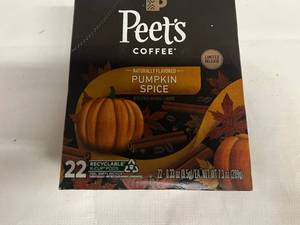 MM. 22ct Peets Pumpkin Spice Kcups