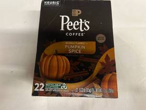 MM. 22ct Peets Pumpkin Spice Kcups