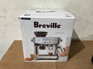 lot 1 image: Breville the Barista Pro Espresso Machine with Grinder & Milk Frother, Espresso Maker with Seconds Heat Up