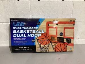 lot 483 image: Over-the-Door Basketball Dual Hoop, Indoor Sports Game, Plastic, for All Ages, by MinnARK