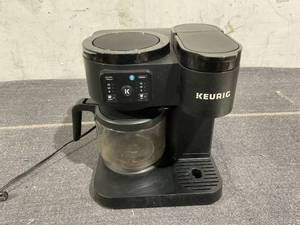 lot 119 image: Keurig K-Duo Essentials, Hot & Iced Single-Serve K-Cup Pod Coffee Maker & Carafe, Black
