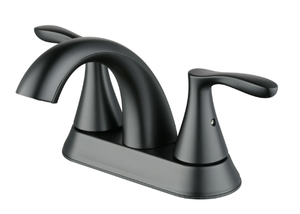 lot 114 image: Better Homes & Gardens Simple Flair 4 Centerset Bathroom Faucet in Matte Black