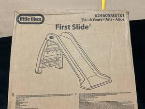 lot 384 image: Little Tikes First Slip and Slide, Easy Set Up Playset, Indoor Outdoor Backyard, Easy to Store, Toy for Toddler, Kids, 18 Months