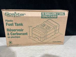 lot 400 image: Scepter 9 Gallon EPA and CARB Certified OEM Portable Gas Can with Hard Cap