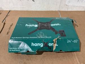 lot 247 image: onn. Full Motion Spring-Assisted TV Wall Mount