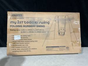 lot 411 image: Sportspower My First Toddler Indoor & Outdoor Backyard Swing Set Play Structure