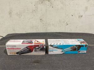 lot 144 image: LOT OF 2 BlackDecker Cordless Hand Vacuum Dustbuster