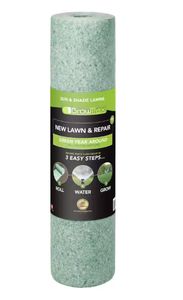 lot 500 image: LOT OF 2 GROWTRAX 100 sq. ft. Big Roll Year Around Green Grass Mixture