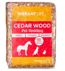 lot 512 image: Vibrant Life Cedar Pet Bedding, 141 L