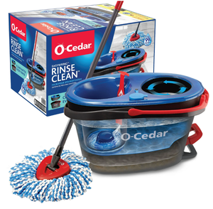 lot 631 image: O-Cedar RinseClean Clean Water Spin Mop and Bucket System