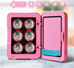 lot 634 image: Hello Kitty Pink 6 Can Mini Fridge Thermoelectric Cooler 4 Litre